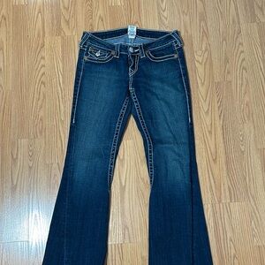 True Religion flare low rise jeans